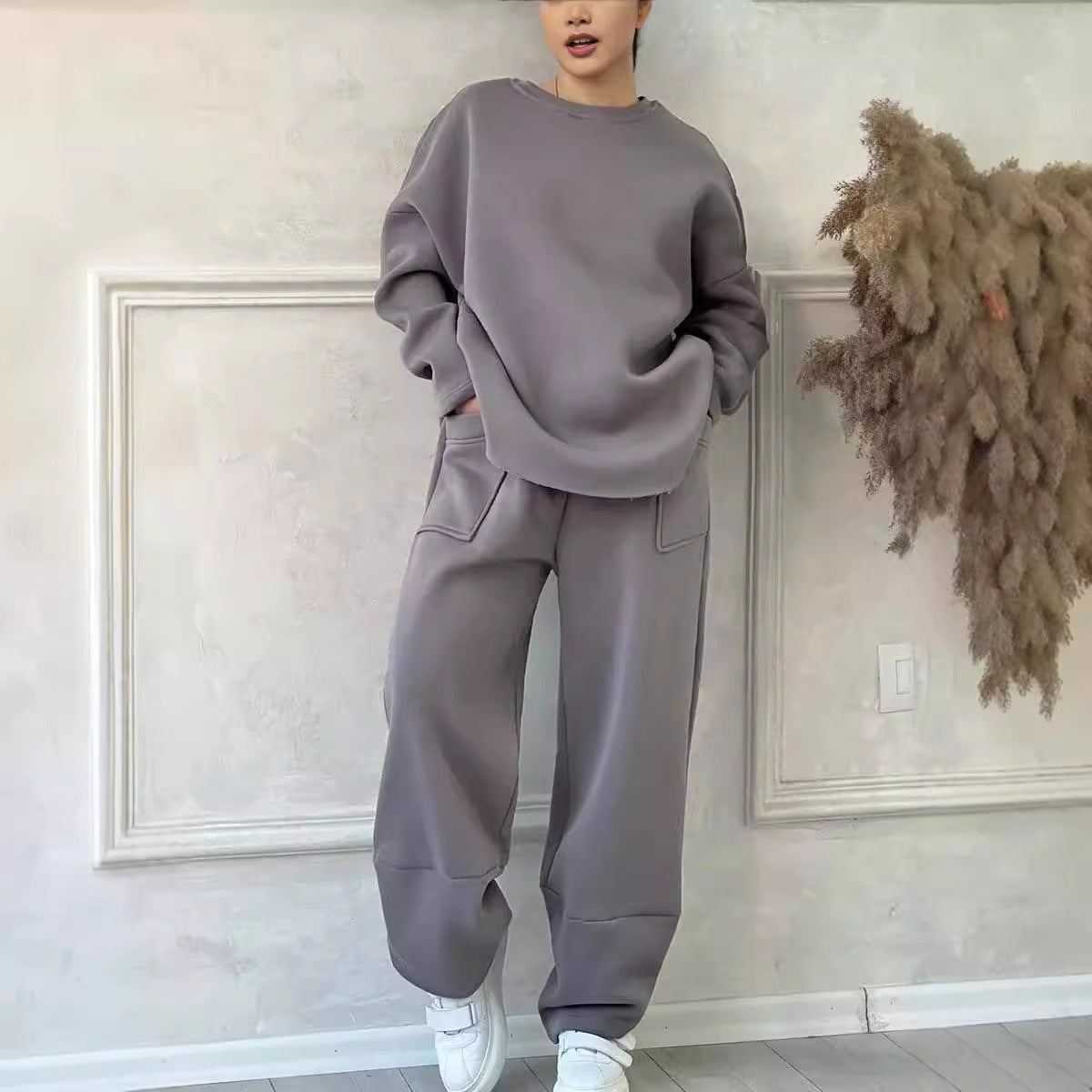 Cozy Women's Autumn & Winter Sweater Trousers Set – Stylish, Warm & Perfect Fit
