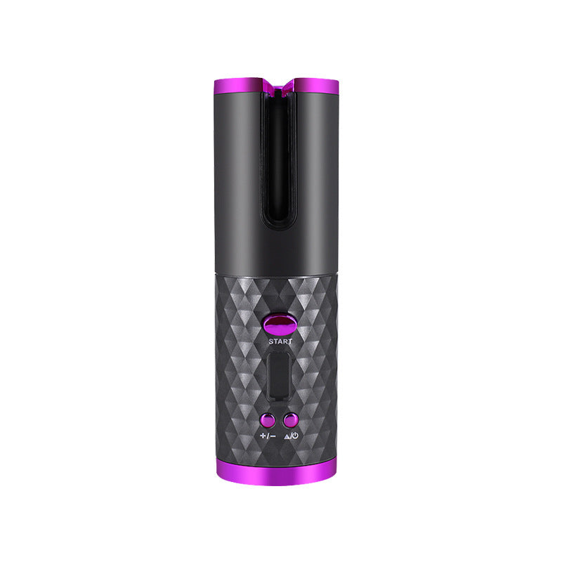 Portable Rechargeable Hair Curler with LCD Display – Automatic Ceramic Curling Iron for Effortless Waves and Curls