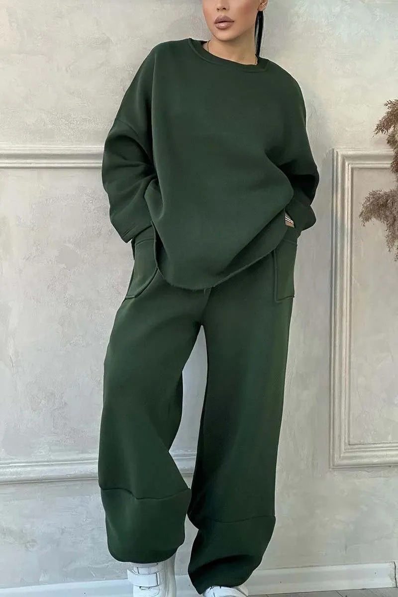 Cozy Women's Autumn & Winter Sweater Trousers Set – Stylish, Warm & Perfect Fit