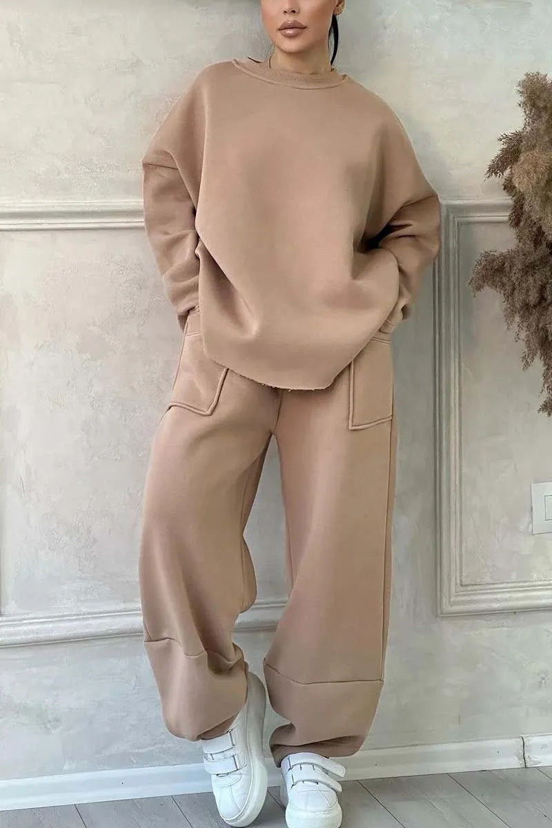 Cozy Women's Autumn & Winter Sweater Trousers Set – Stylish, Warm & Perfect Fit