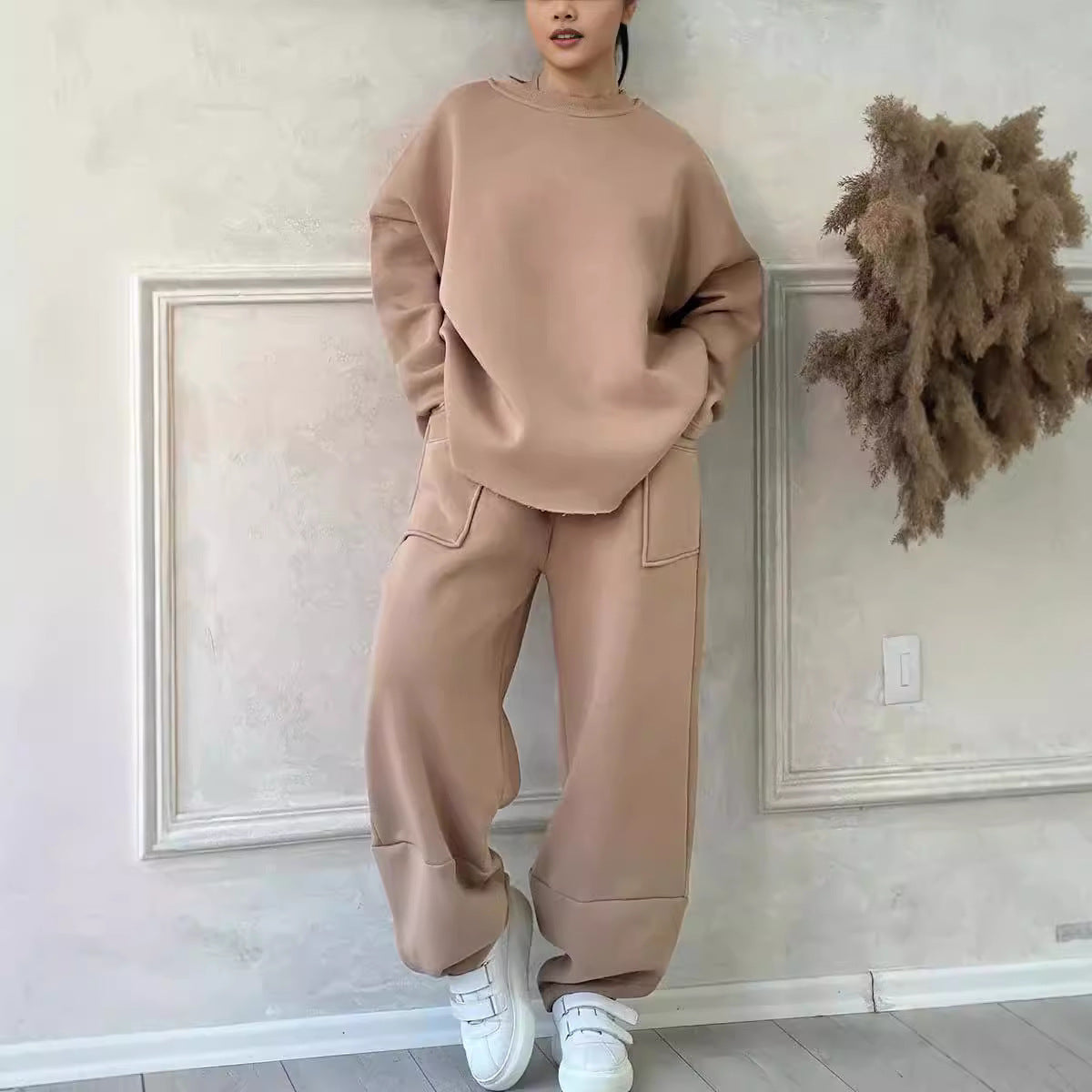 Cozy Women's Autumn & Winter Sweater Trousers Set – Stylish, Warm & Perfect Fit