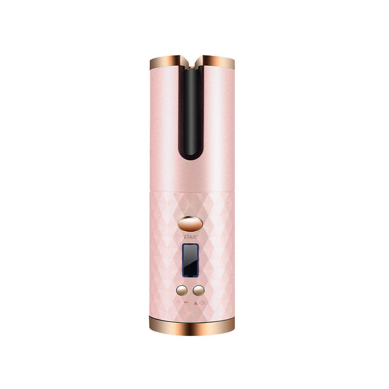 Portable Rechargeable Hair Curler with LCD Display – Automatic Ceramic Curling Iron for Effortless Waves and Curls