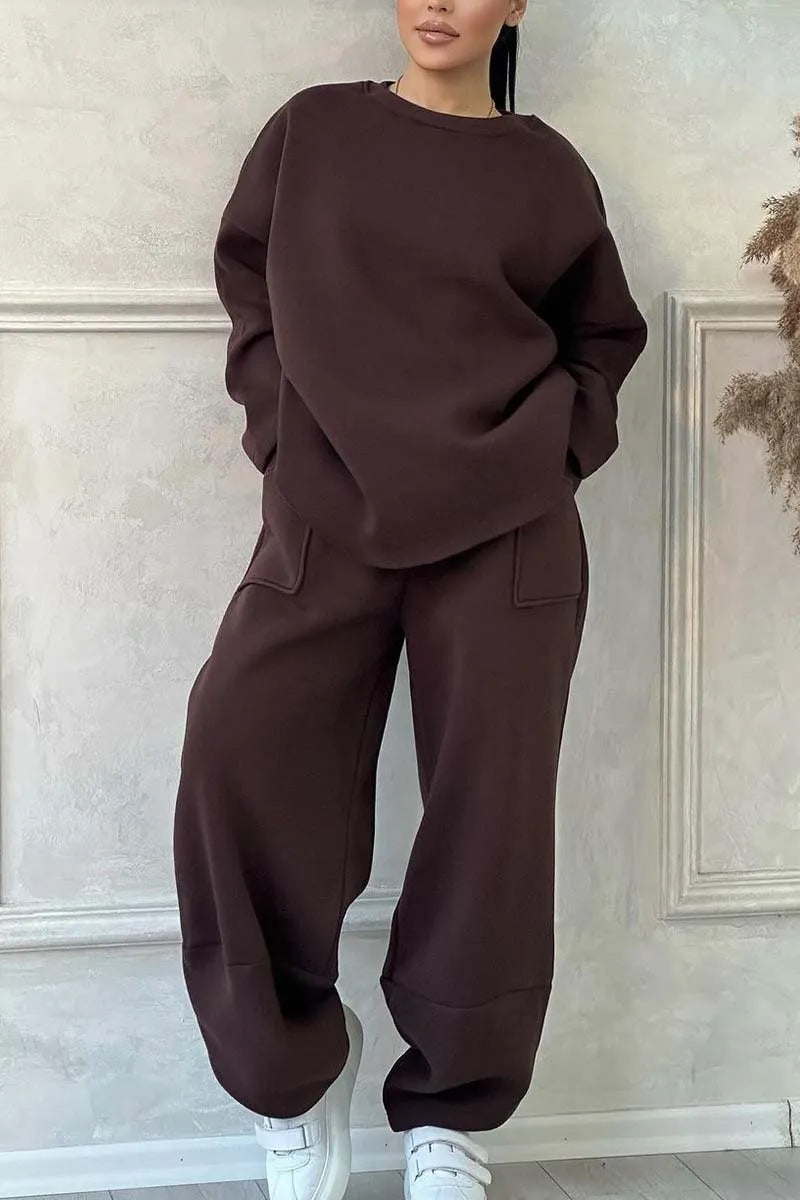 Cozy Women's Autumn & Winter Sweater Trousers Set – Stylish, Warm & Perfect Fit
