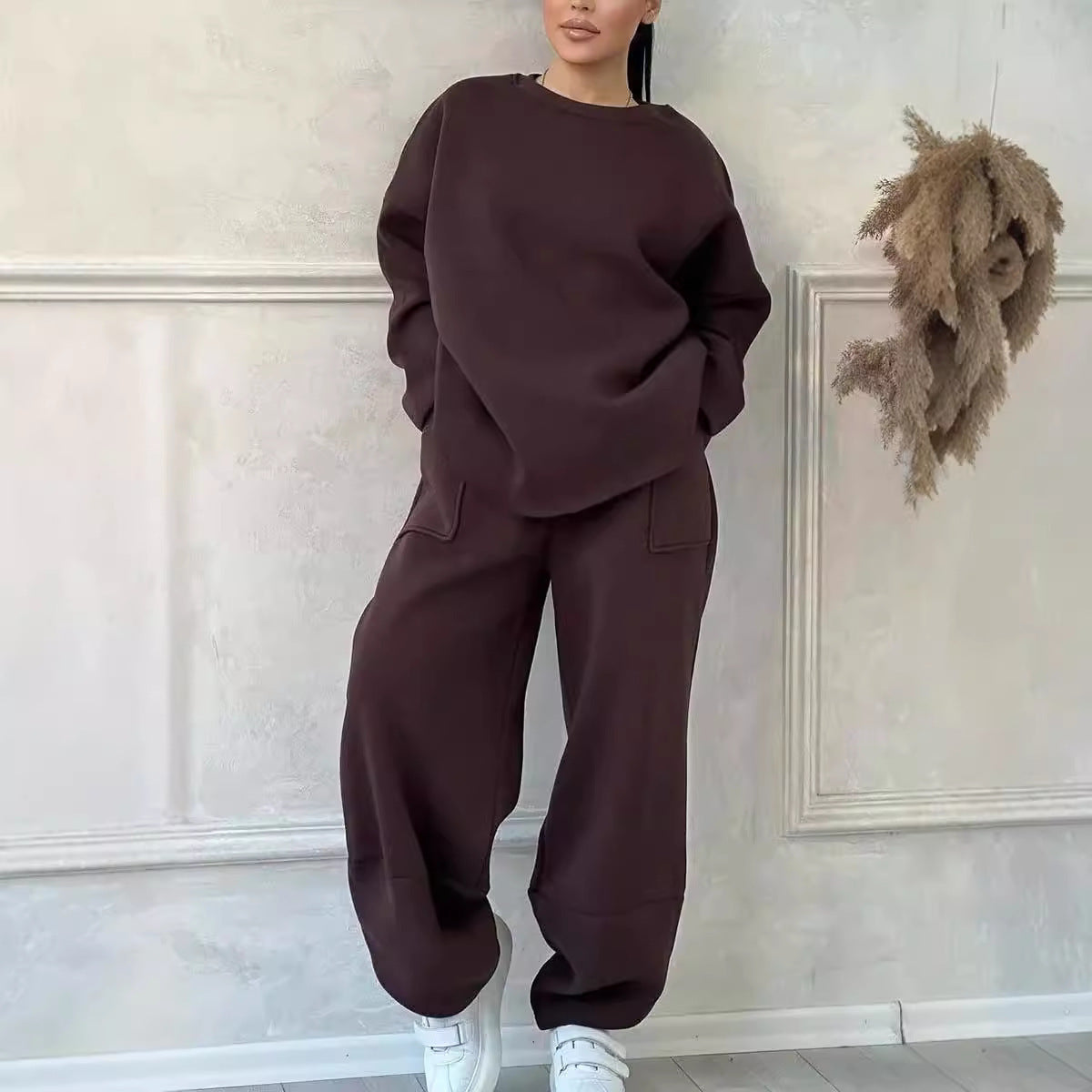 Cozy Women's Autumn & Winter Sweater Trousers Set – Stylish, Warm & Perfect Fit