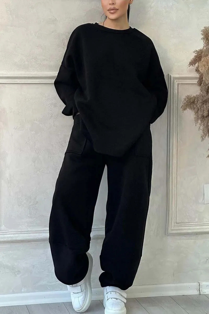 Cozy Women's Autumn & Winter Sweater Trousers Set – Stylish, Warm & Perfect Fit