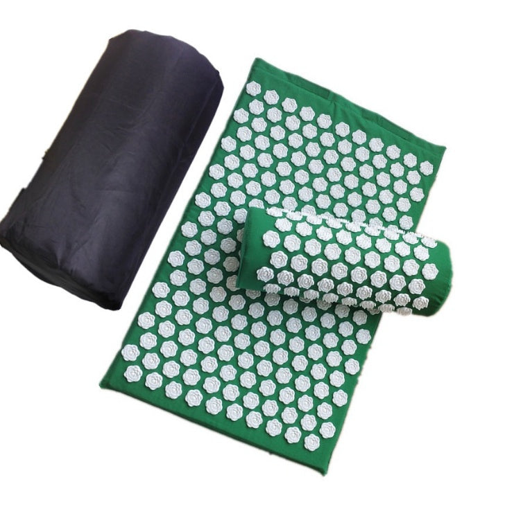 AcuRelax Lotus Yoga Mat and Pillow Set: Wellness, Massage, and Stress Relief