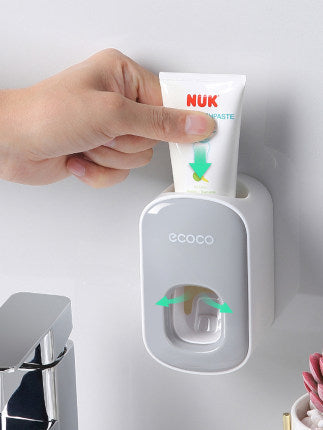 Automatic Wall-Mounted Toothpaste Dispenser Set – Hands-Free Bathroom Organizer