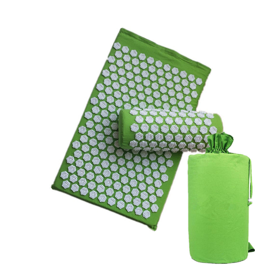 AcuRelax Lotus Yoga Mat and Pillow Set: Wellness, Massage, and Stress Relief