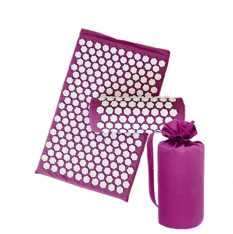 AcuRelax Lotus Yoga Mat and Pillow Set: Wellness, Massage, and Stress Relief