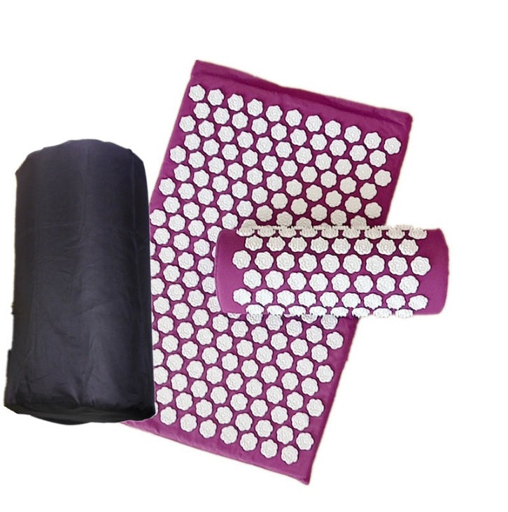 AcuRelax Lotus Yoga Mat and Pillow Set: Wellness, Massage, and Stress Relief