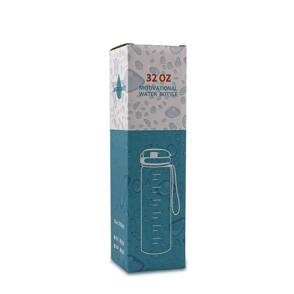 Motivational 1L Tritan Water Bottle with Time Marker & Leakproof Bounce Cover – Perfect for Sports & Fitness