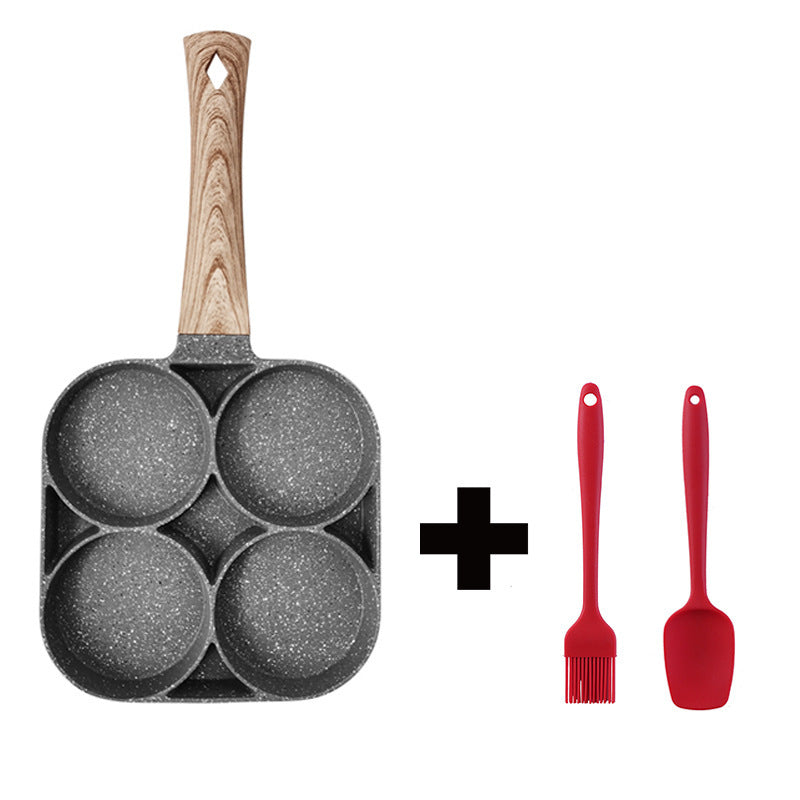 4-Hole Non-Stick Omelette Pan – Perfect for Cooking Multiple Eggs and More