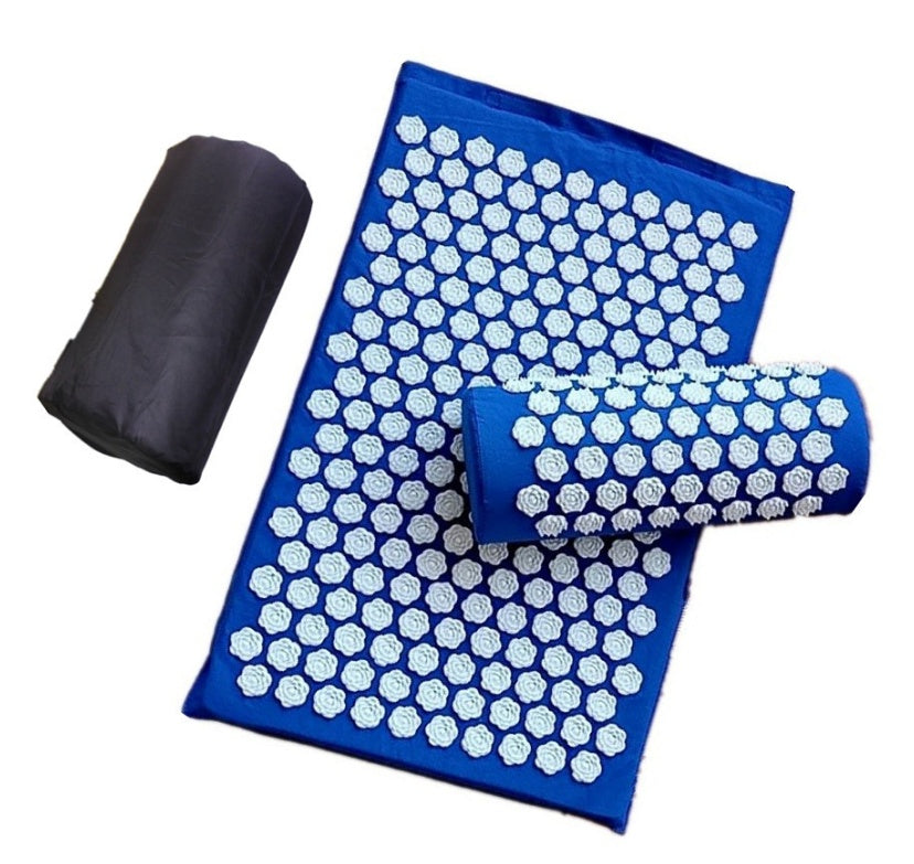 AcuRelax Lotus Yoga Mat and Pillow Set: Wellness, Massage, and Stress Relief