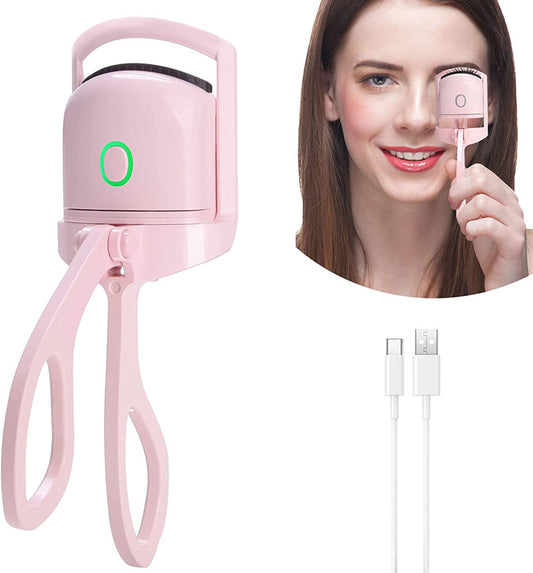 Rechargeable Electric Heated Eyelash Curler – Portable & Long-Lasting Curling Tool for Perfect Lashes