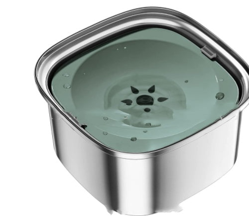 Pet Stainless Steel Water Bowl Large Capacity Floating