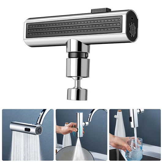 AquaFlow Kitchen Faucet Nozzle - Multifunctional Waterfall Bubbler for Effortless Kitchen Use