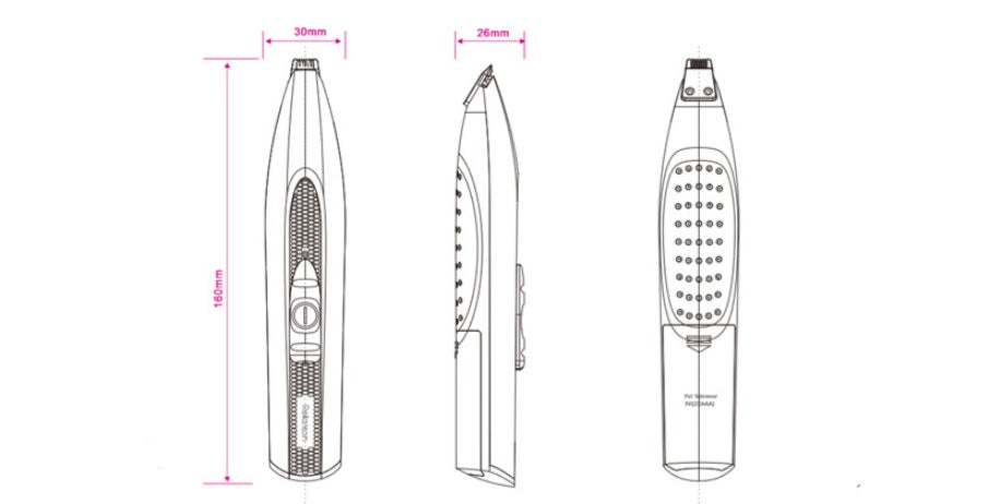 Pet electric dog hair shaver