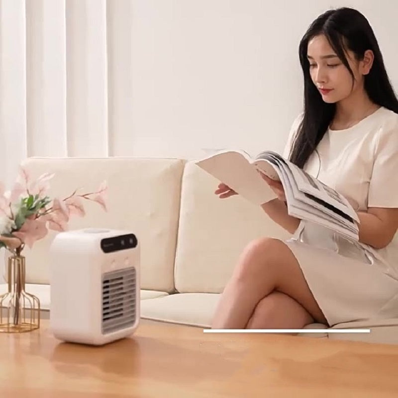 Portable 4-in-1 Air Conditioner: Fan, Cooler, Humidifier for Home, Office, and Car