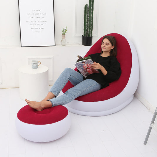 ComfyFlex Inflatable Lazy Bean Bag Sofa - Foldable & Portable Relaxation Lounger