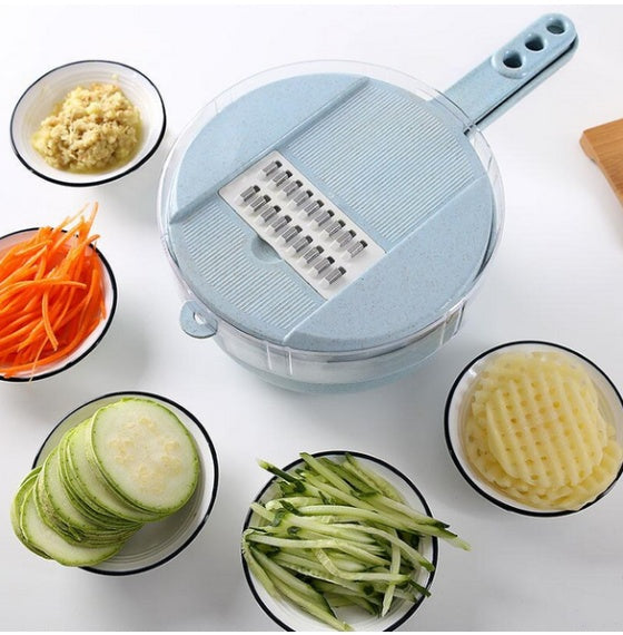 8-in-1 Multifunctional Mandoline Slicer & Vegetable Cutter Set