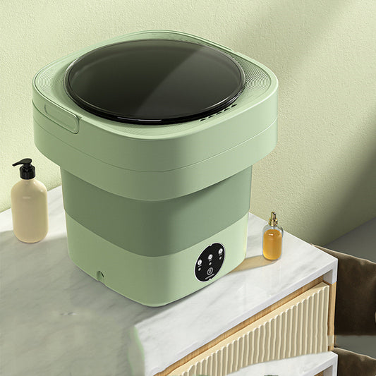 Mini Foldable Washing Machine – Portable Laundry Solution with Spin Dry for Small Garments