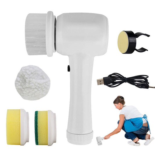 4-in-1 Cordless Electric Spin Scrubber - Handheld Cleaning Brush for Effortless Cleaning