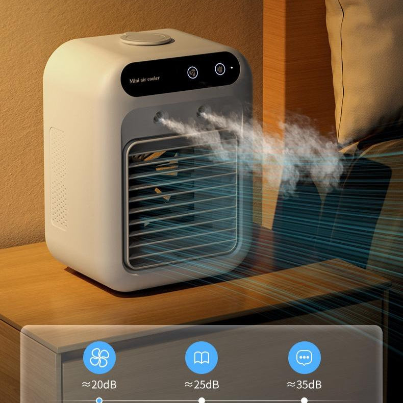 Portable 4-in-1 Air Conditioner: Fan, Cooler, Humidifier for Home, Office, and Car