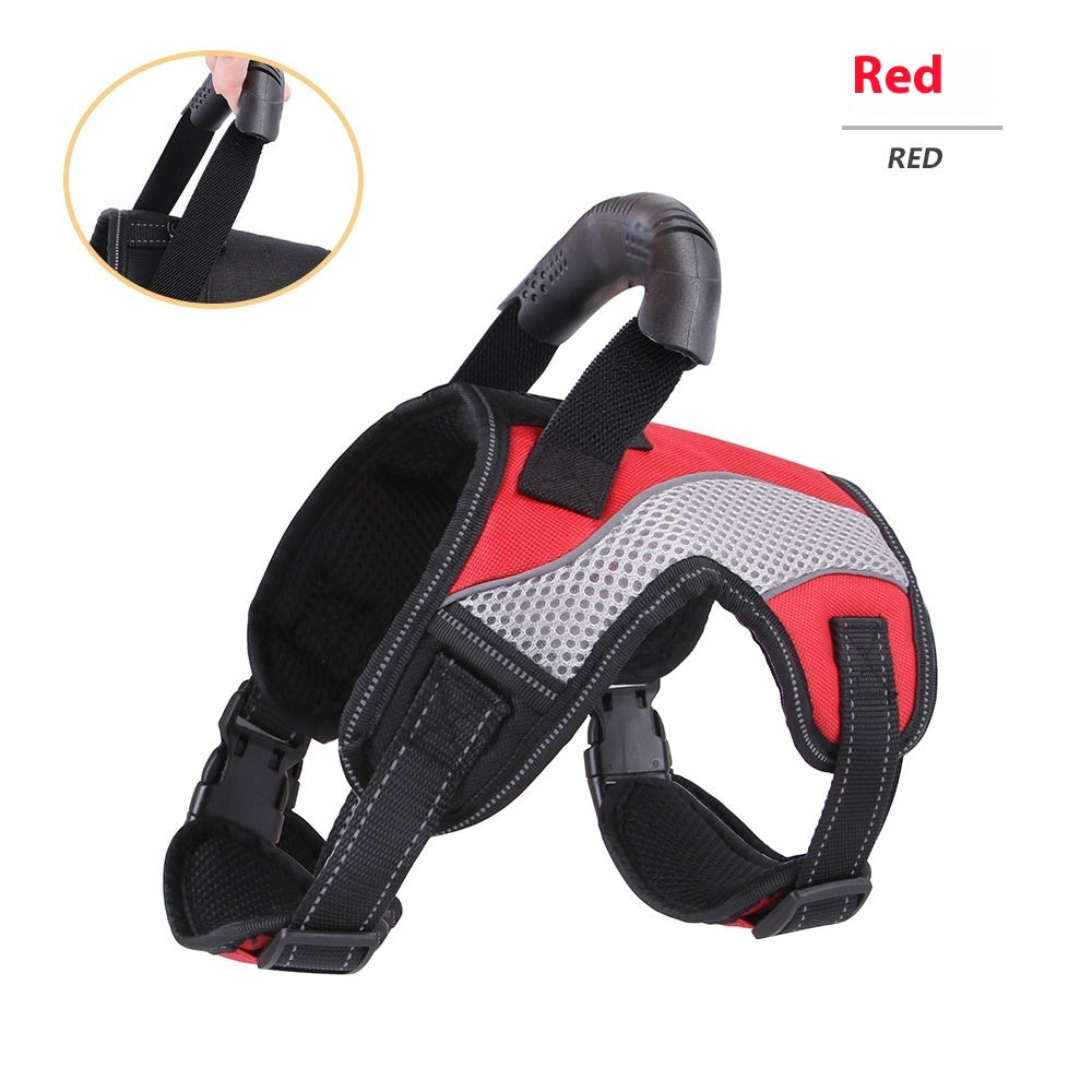 Pet Harness Medium To Large Dogs Anti-punching Breathable Dog Out Traction Chest And Back