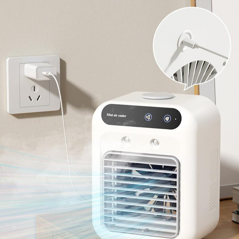 Portable 4-in-1 Air Conditioner: Fan, Cooler, Humidifier for Home, Office, and Car