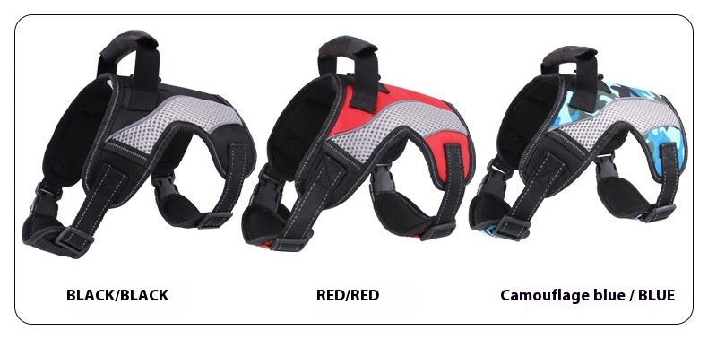 Pet Harness Medium To Large Dogs Anti-punching Breathable Dog Out Traction Chest And Back