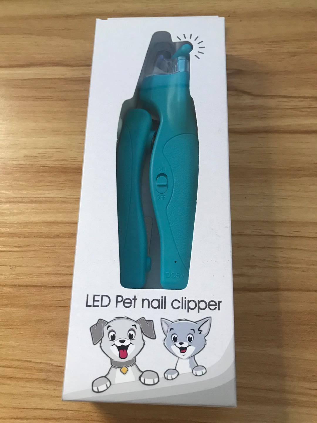 LED light pet nail clippers