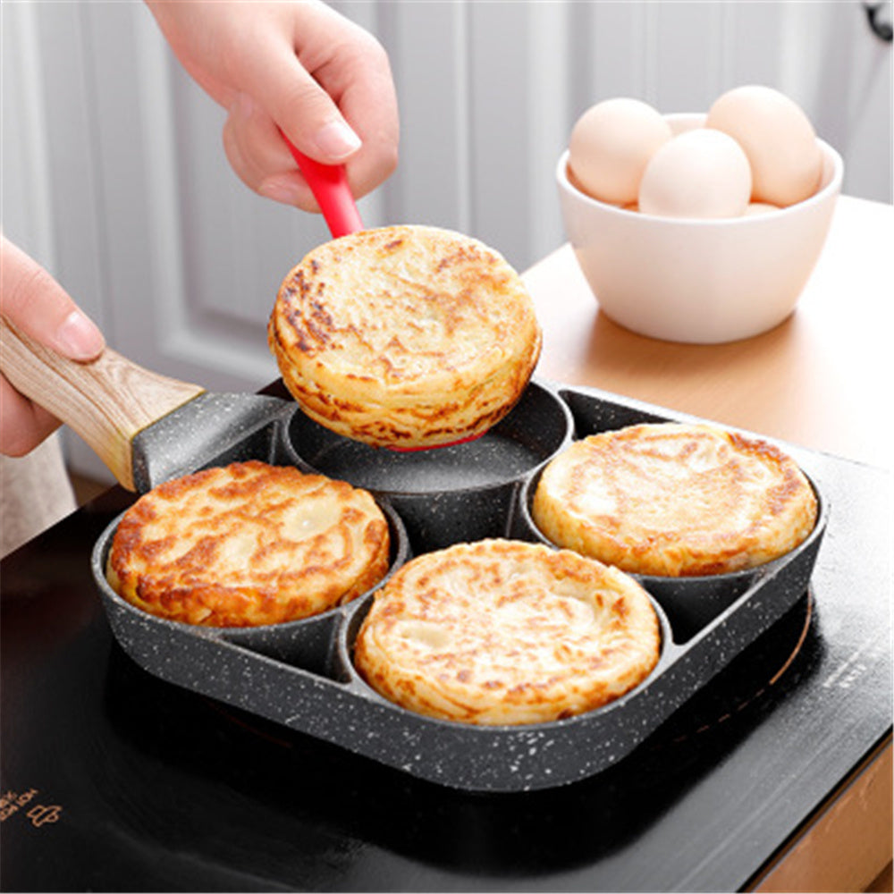 4-Hole Non-Stick Omelette Pan – Perfect for Cooking Multiple Eggs and More